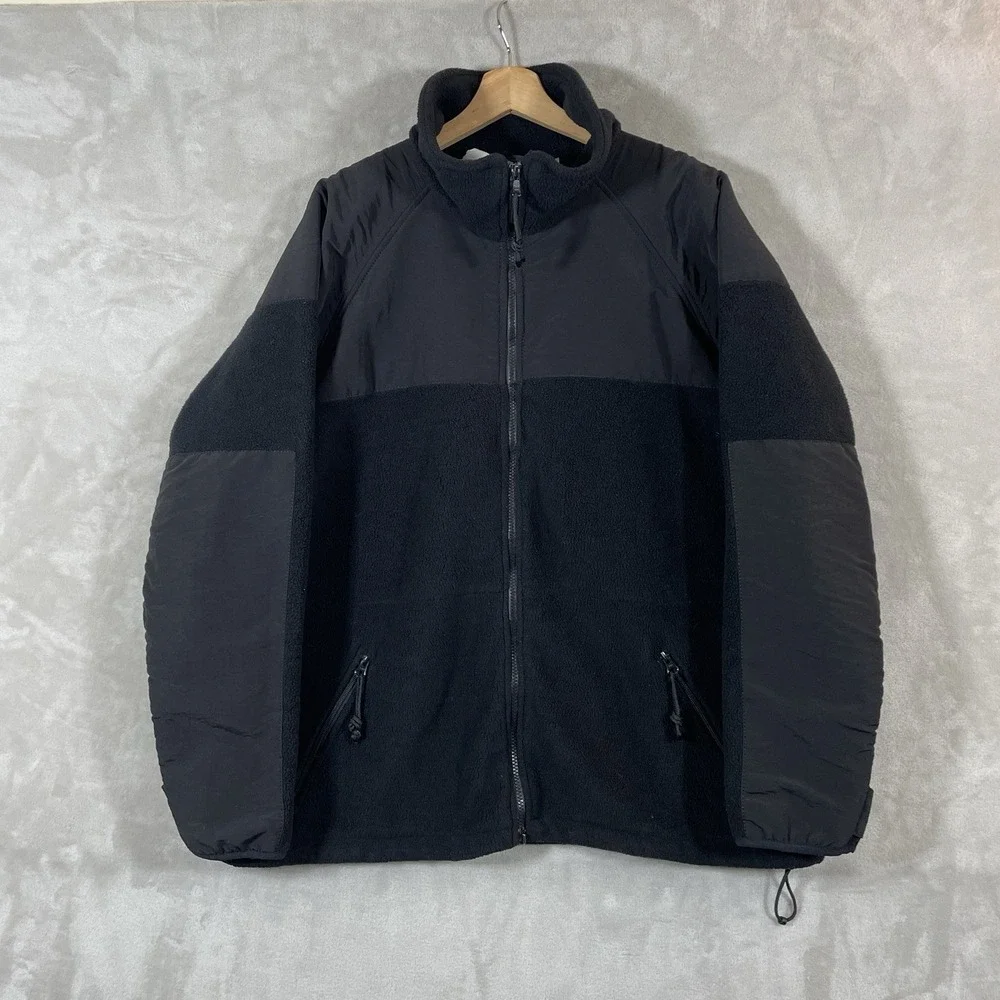 DSCP Peckham Jacket Mens Large Black US Military Polartec Fleece Cold Weather